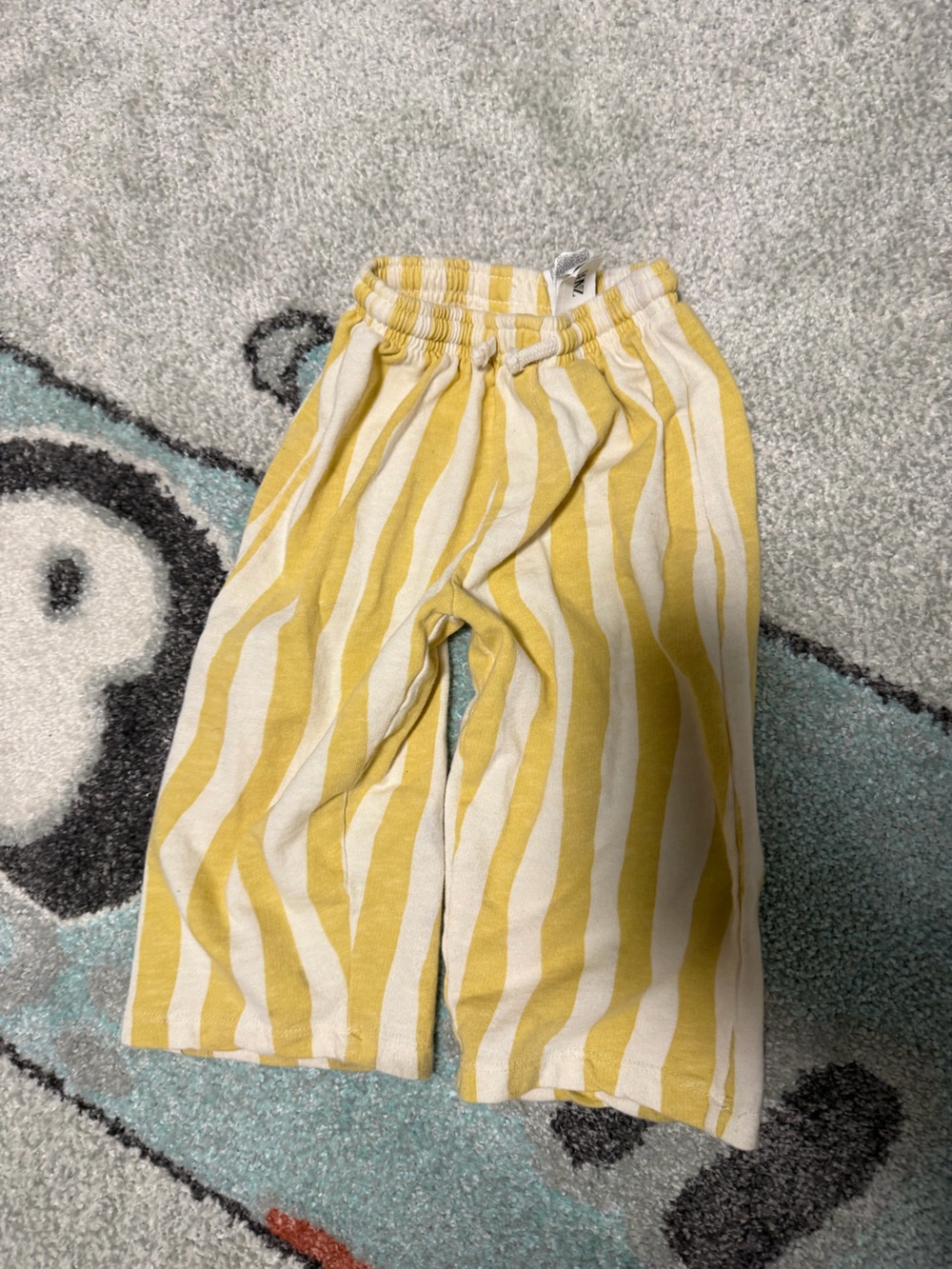 ZARA Kids Yellow Wave Print Pants 2T